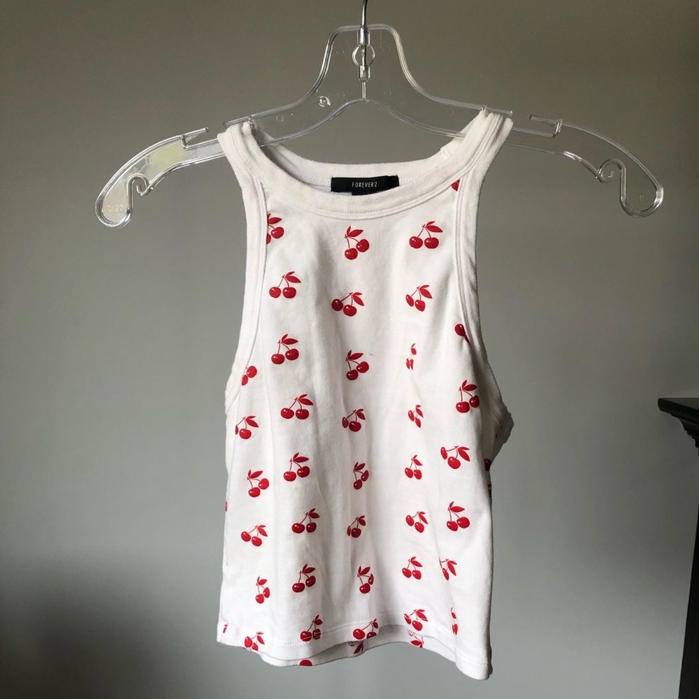 Forever 21 Cherry Crop Top